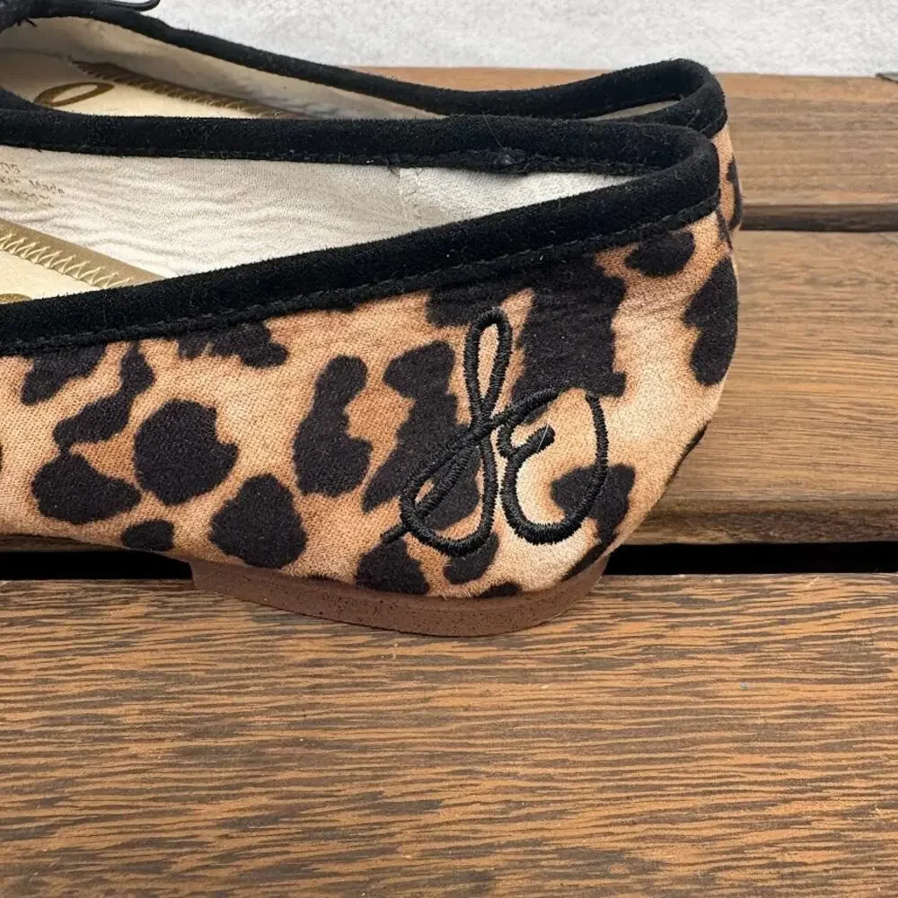 Sam Edelman Cheetah Ballet Flats Felicia Animal Print Ballet Shoe Girls Size 12